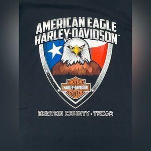 New Black Harley Davidson Sz Medium Shirt Short Sleeve Motorcycle Texas Men